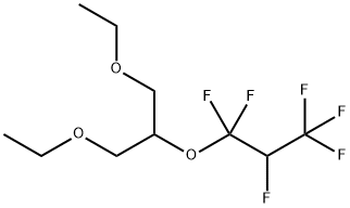 Propane, 1-?[2-?ethoxy-?1-?(ethoxymethyl)?ethoxy]?-?1,?1,?2,?3,?3,?3-?hexafluoro- 结构式