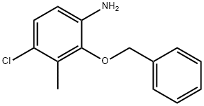 4-Chloro-3-methyl-2-phenylmethoxyaniline,1858568-64-5,结构式