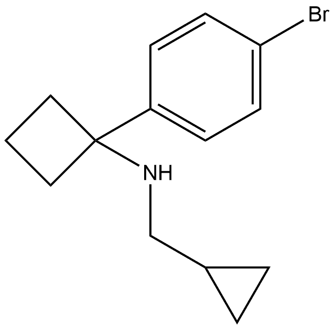 1-(4-Bromophenyl)-N-(cyclopropylmethyl)cyclobutanamine Structure
