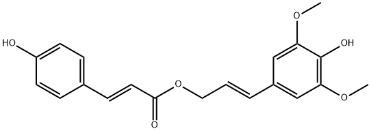 (2E)-3-(4-Hydroxy-3,5-dimethoxyphenyl)-2-propen-1-yl (2E)-3-(4-hydroxyphenyl)-2-propenoate Structure