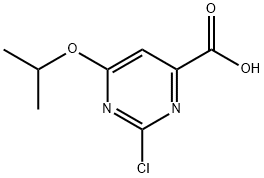 2-氯-6-异丙氧基-嘧啶-4-甲酸, 1860829-05-5, 结构式