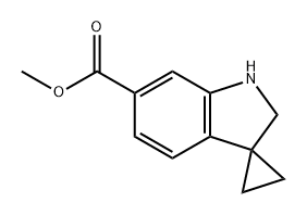 methyl spiro[cyclopropane-1,3'-indoline]-6'-carboxylate Structure