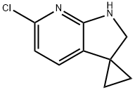 Spiro[cyclopropane-1,3'-[3H]pyrrolo[2,3-b]pyridine], 6'-chloro-1',2'-dihydro- Structure