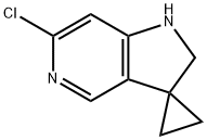 Spiro[cyclopropane-1,3'-[3H]pyrrolo[3,2-c]pyridine], 6'-chloro-1',2'-dihydro- Struktur