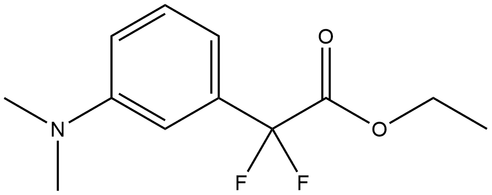 Ethyl 3-(dimethylamino)-α,α-difluorobenzeneacetate Structure