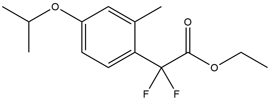 Ethyl α,α-difluoro-2-methyl-4-(1-methylethoxy)benzeneacetate Structure