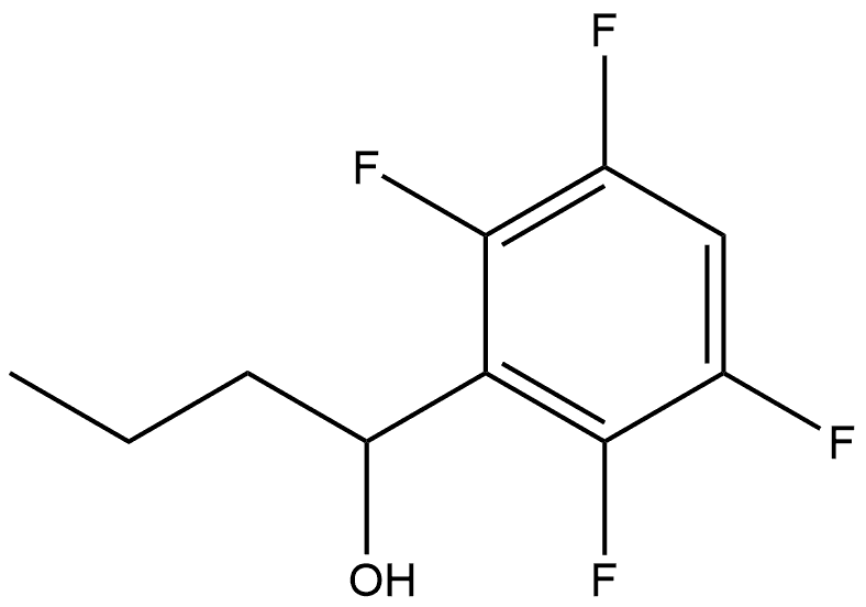 1-(2,3,5,6-tetrafluorophenyl)butan-1-ol Structure