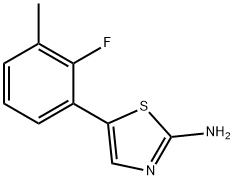 5-(2-Fluoro-3-methylphenyl)thiazol-2-amine 结构式