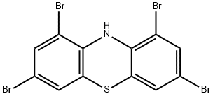 10H-Phenothiazine, 1,3,7,9-tetrabromo- 化学構造式