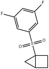 1-((3,5-二氟苯基)磺酰基)双环[2.1.0]戊烷 结构式