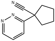 Cyclopentanecarbonitrile, 1-(3-pyridazinyl)- Structure