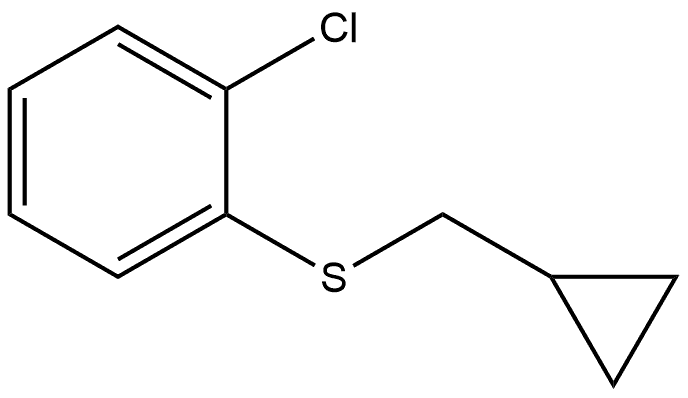 1-Chloro-2-[(cyclopropylmethyl)thio]benzene 结构式