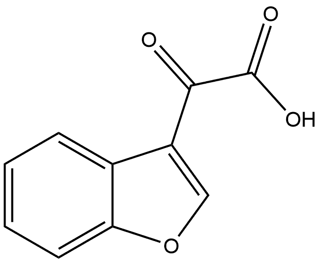 3-Benzofuranacetic acid, α-oxo- 结构式