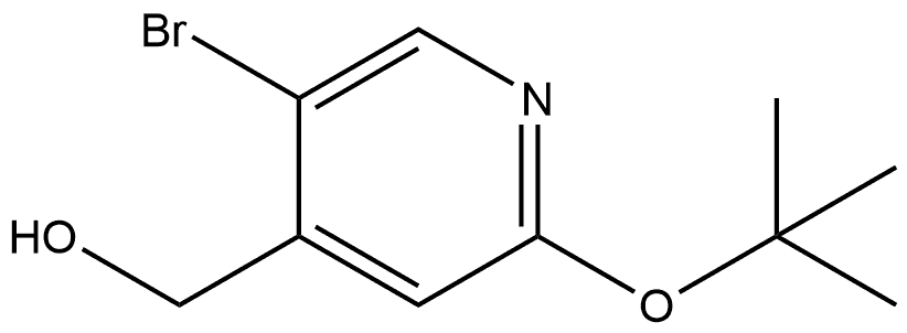 5-Bromo-2-(1,1-dimethylethoxy)-4-pyridinemethanol Struktur