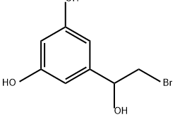 1,3-Benzenediol, 5-(2-bromo-1-hydroxyethyl)- Struktur