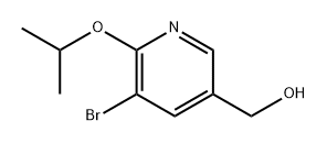 3-Pyridinemethanol, 5-bromo-6-(1-methylethoxy)- Structure