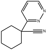 Cyclohexanecarbonitrile, 1-(3-pyridazinyl)- Structure