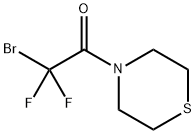 2-Bromo-2,2-difluoro-1-thiomorpholinoethanone 结构式
