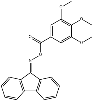 9H-Fluoren-9-one O-(3,4,5-trimethoxybenzoyl)oxime Structure