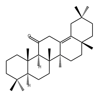 Olean-13(18)-en-11-one (8CI,9CI) Struktur