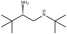 1,2-Butanediamine, N1-(1,1-dimethylethyl)-3,3-dimethyl-, (2S)- Struktur