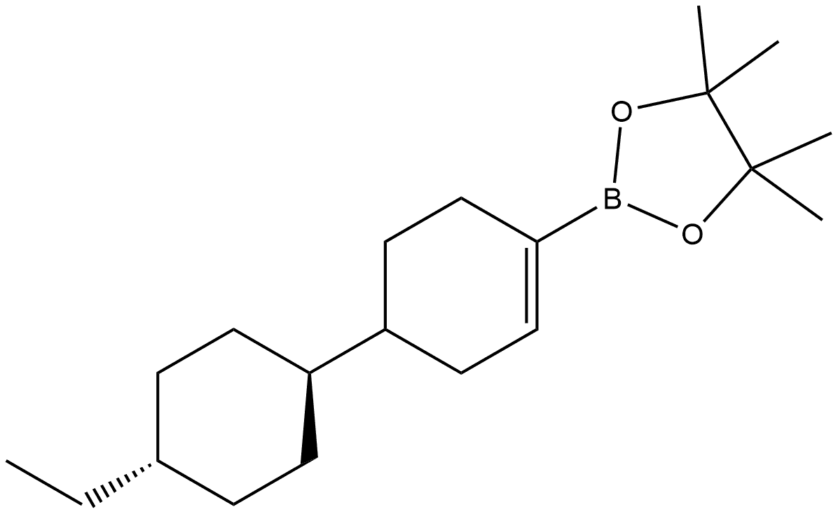 2-[4-(trans-4-Ethylcyclohexyl)-1-cyclohexen-1-yl]-4,4,5,5-tetramethyl-1,3,2-dioxaborolane Structure