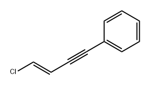 Benzene, [(3E)-4-chloro-3-buten-1-ynyl]- Structure