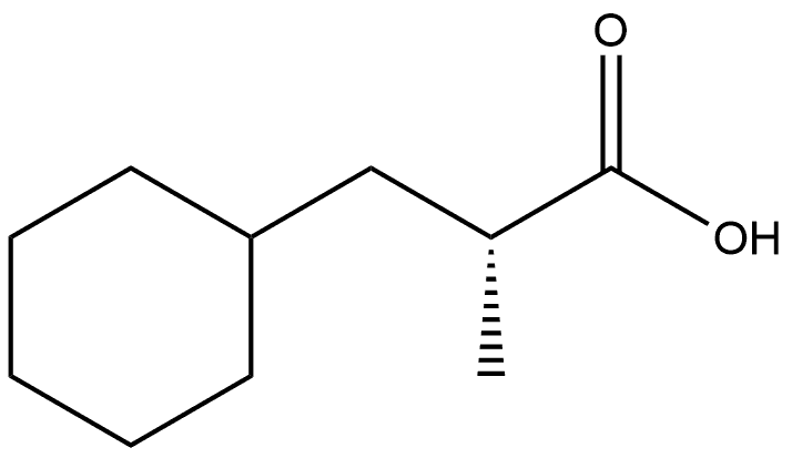 (2R)-3-环己基-2-甲基丙酸, 186900-67-4, 结构式
