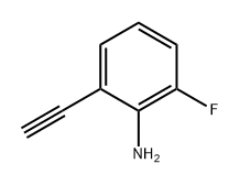 2-乙炔基-6-氟苯胺,1870087-35-6,结构式