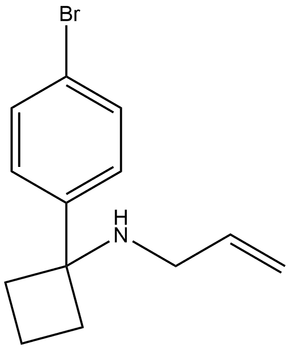 N-烯丙基-1-(4-溴苯基)环丁胺, 1870594-38-9, 结构式