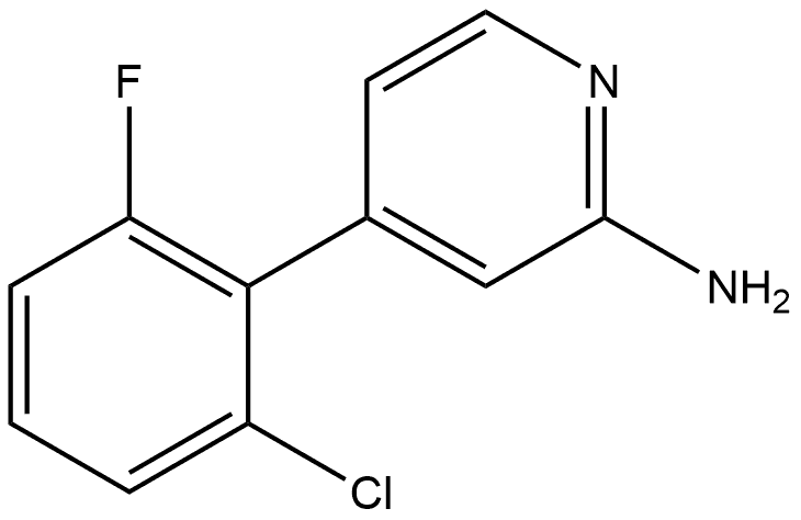 4-(2-Chloro-6-fluorophenyl)-2-pyridinamine Struktur