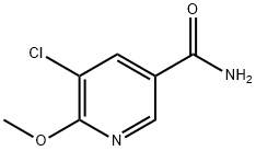 5-chloro-6-methoxynicotinamide 结构式