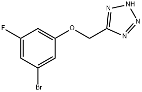 2H-Tetrazole, 5-[(3-bromo-5-fluorophenoxy)methyl]- 结构式