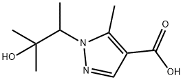 1-(3-hydroxy-3-methylbutan-2-yl)-5-methyl-1H-pyrazole-4-carboxylic acid Structure