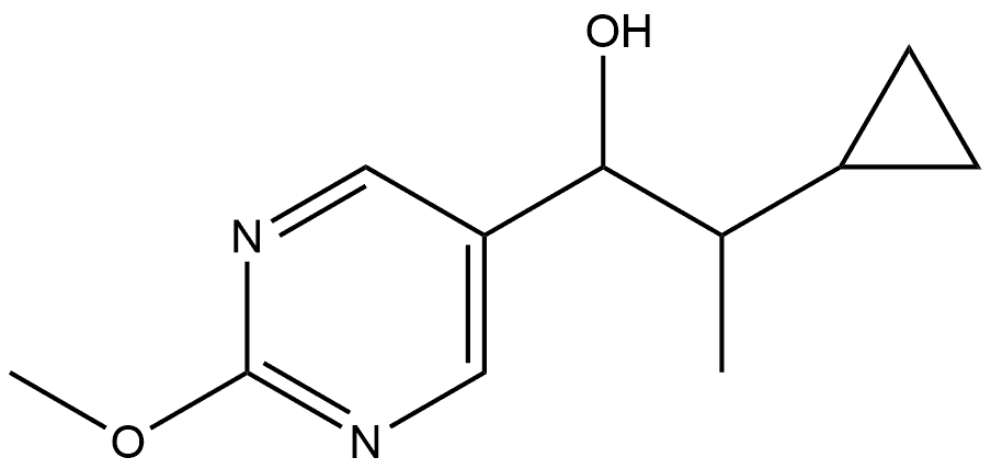 α-(1-Cyclopropylethyl)-2-methoxy-5-pyrimidinemethanol Structure