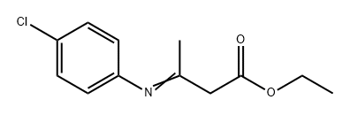 Butanoic acid, 3-[(4-chlorophenyl)imino]-, ethyl ester Structure