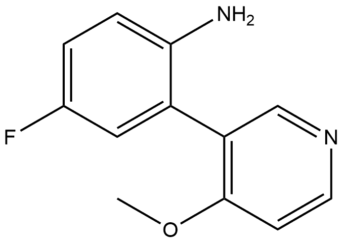 4-Fluoro-2-(4-methoxy-3-pyridinyl)benzenamine Structure