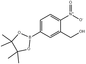 Benzenemethanol, 2-nitro-5-(4,4,5,5-tetramethyl-1,3,2-dioxaborolan-2-yl)-,1874163-36-6,结构式
