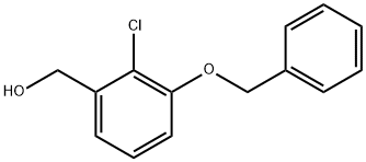 (3-(苄氧基)-2-氯苯基)甲醇 结构式