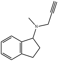2,3-Dihydro-N-methyl-N-2-propyn-1-yl-1H-inden-1-amine Struktur