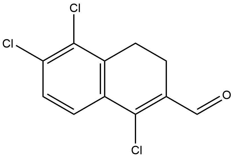 1,5,6-Trichloro-3,4-dihydro-2-naphthalenecarboxaldehyde 结构式