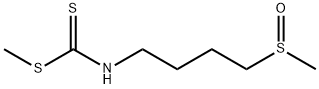 Carbamodithioic acid, N-[4-(methylsulfinyl)butyl]-, methyl ester Structure