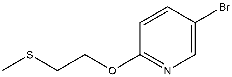 5-bromo-2-(2-(methylthio)ethoxy)pyridine 结构式