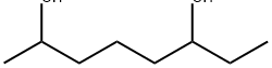 2,6-オクタンジオール 化学構造式