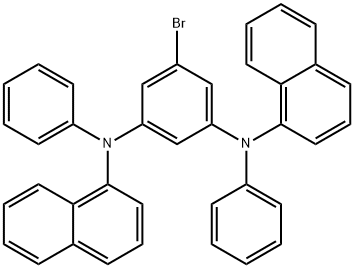 5-bromo-N1, N3--di-1-naphthalenyl- N1, N3-diphenyl-1,3-benzenediamine 结构式