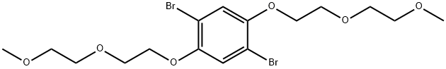 1,4-二溴-2,5-双(2-(2-甲氧基乙氧基)乙氧基)苯 结构式