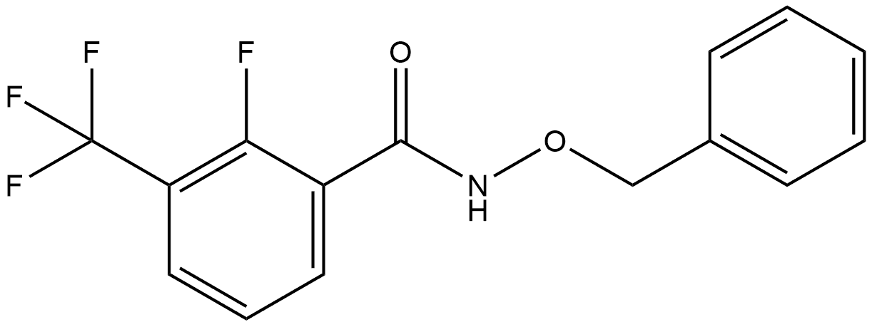 2-Fluoro-N-(phenylmethoxy)-3-(trifluoromethyl)benzamide 结构式