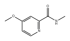 N-甲基-4-甲氧基-2-吡啶甲酰胺, 1878552-33-0, 结构式