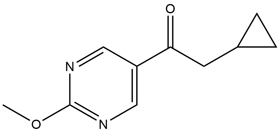 2-Cyclopropyl-1-(2-methoxy-5-pyrimidinyl)ethanone Structure