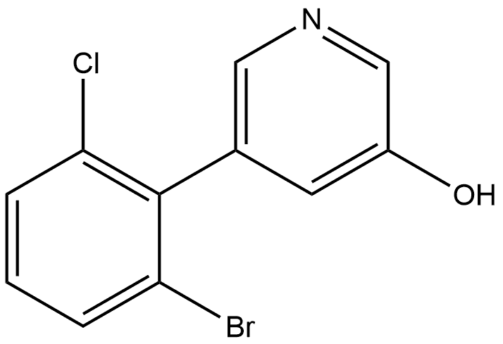5-(2-Bromo-6-chlorophenyl)-3-pyridinol 结构式